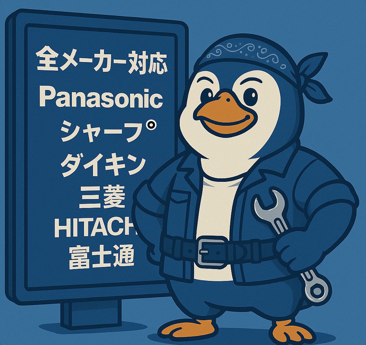 ペンギン修理隊 - 家庭用エアコン即日修理サービス